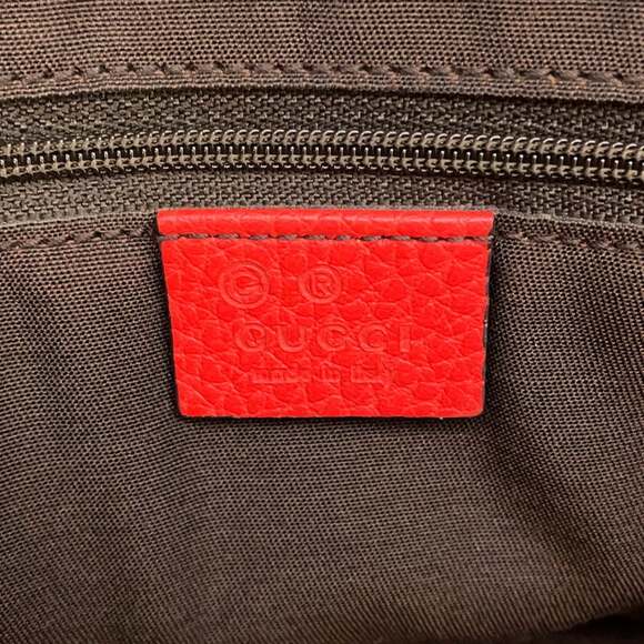 GUCCI Authentic Brown Leather Shoulder Bag - Picture 15 of 16